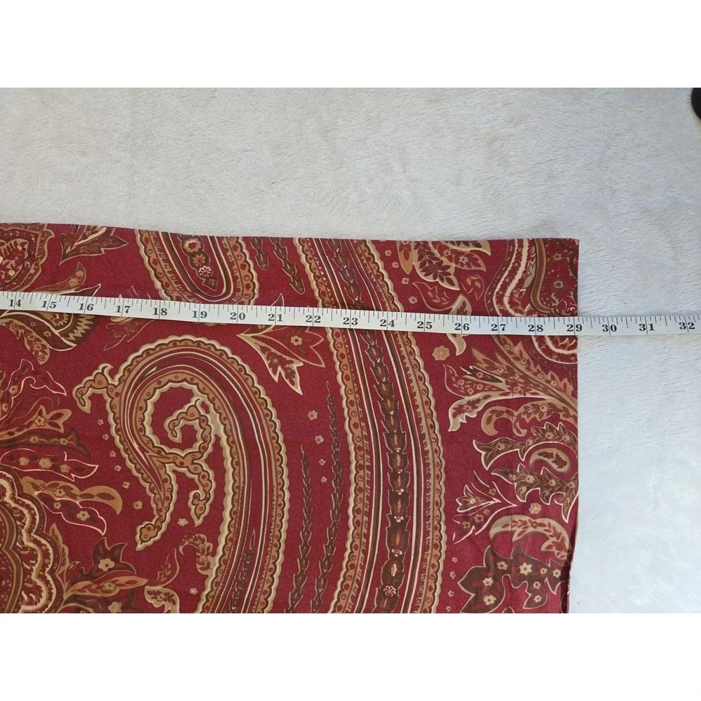 Ralph Lauren REMINGTON Red Paisley Standard Pillow Sham‎ Brown LRL